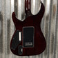 ESP LTD MH-1000 Evertune Flame Dark Brown Sunburst Guitar & Case #0341 Used