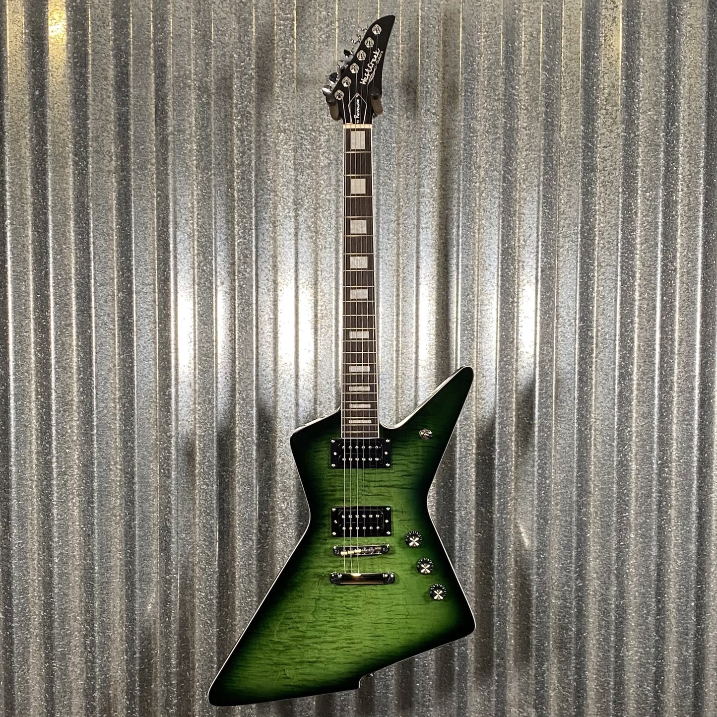 Westcreek Guitars Revenge Explorer Style Trans Green #0076 Used