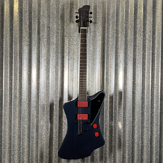 Westcreek Guitars Mirage T Bird Style Dual Humbucker Guitar Black #0021 Used