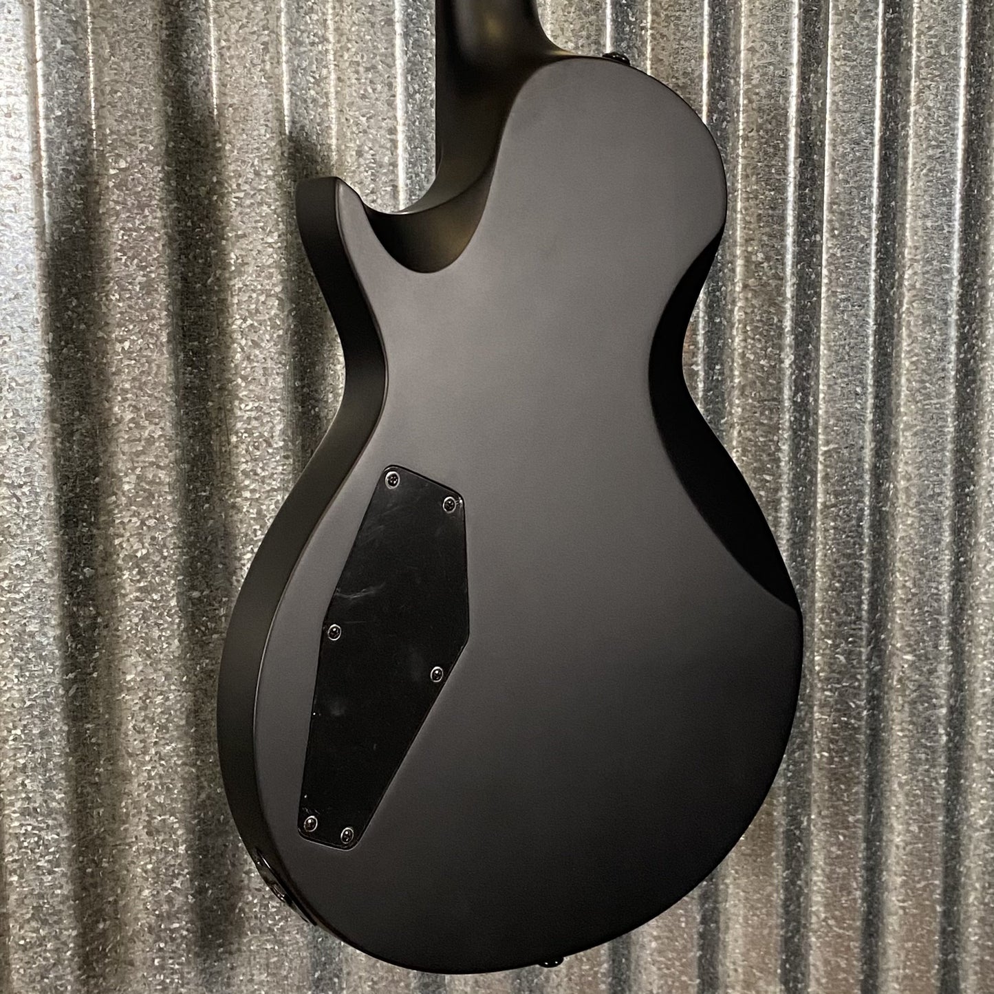 ESP LTD EC Black Metal Black Satin Guitar ECBKMBLKS #1516 Used