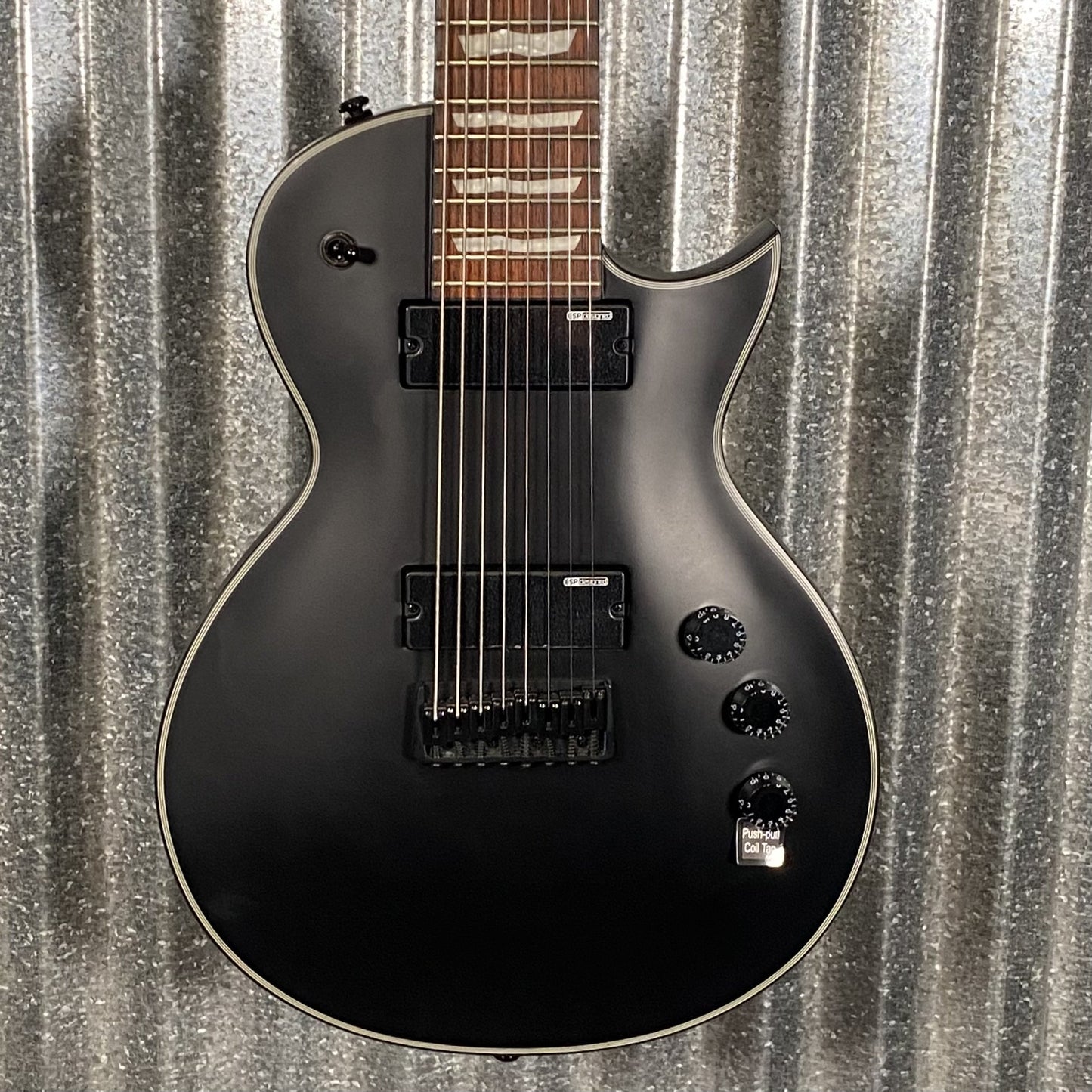 ESP LTD EC-258 8 String Black Satin Guitar EC258BLKS #1577  Used
