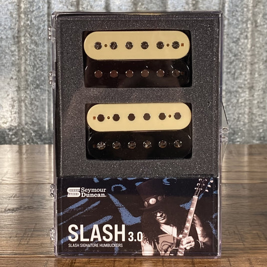 Seymour Duncan Slash 3.0 Humbucker Bridge/Neck Zebra 4 Conductor Guitar Pickup SET 11104-43-ZRZ-4C-bpSh