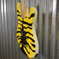 ESP LTD GL-200MT George Lynch Yellow Tiger Stripe Graphic Guitar LGL200MT #0131 Used