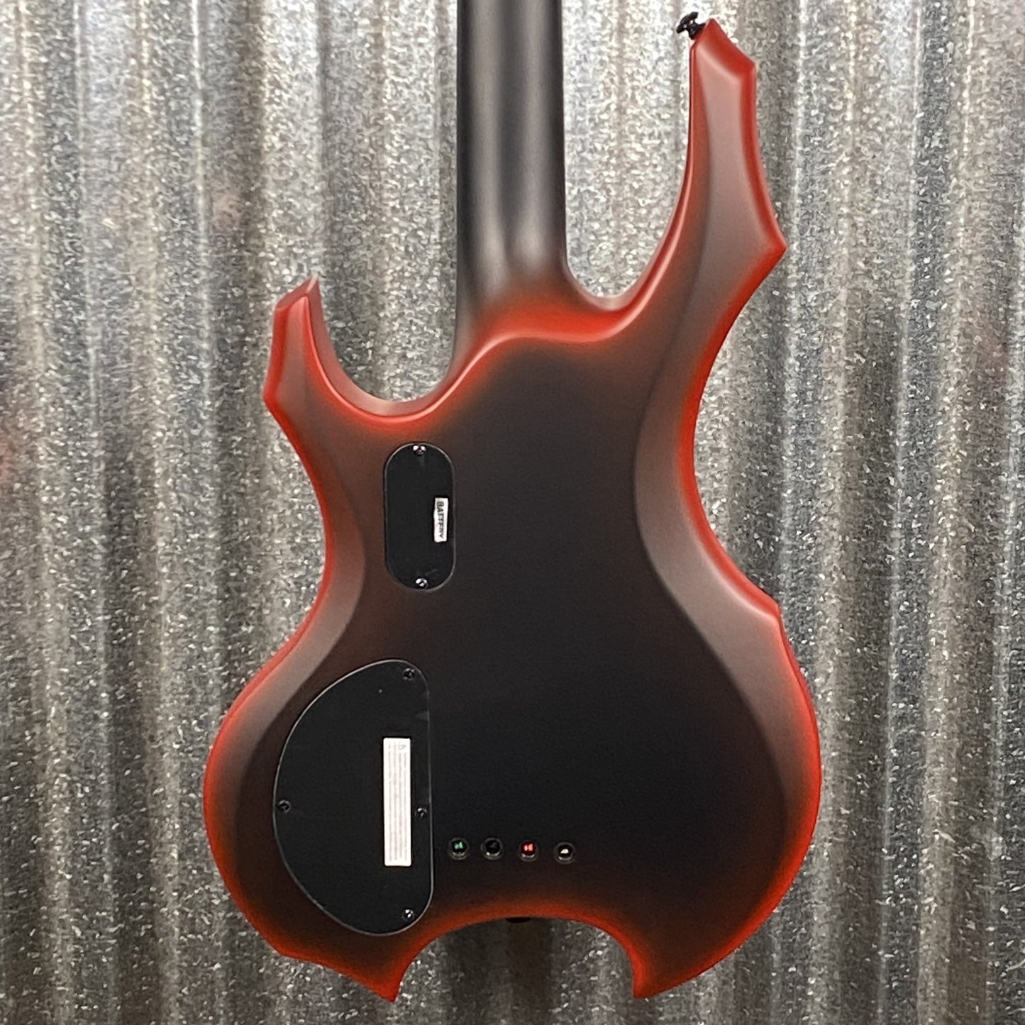 ESP LTD Fred Leclercq FL-4 Black Red Burst Satin 4 String Bass & Case FL4BLKREDBS #0302 Used