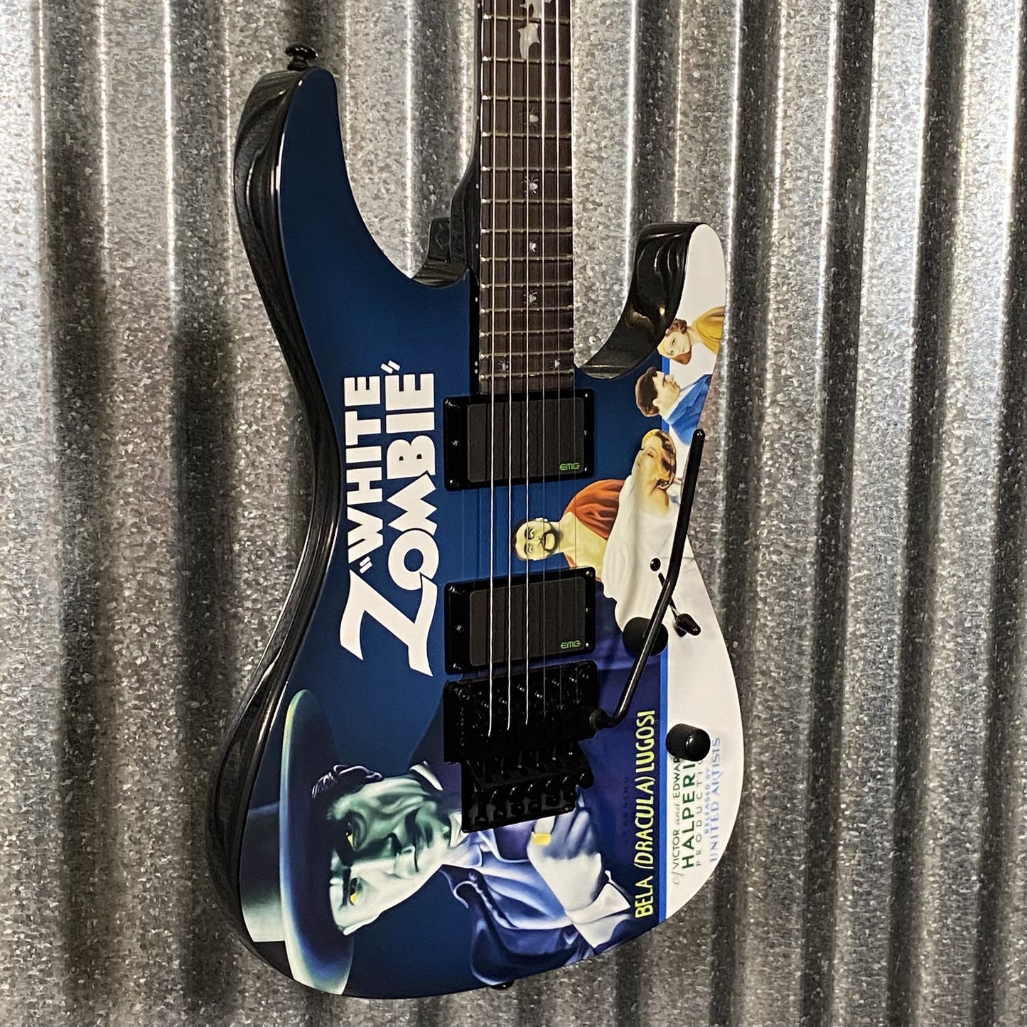 ESP LTD KH-WZ Kirk Hammett White Zombie Graphic EMG Guitar & Case #3481 Used
