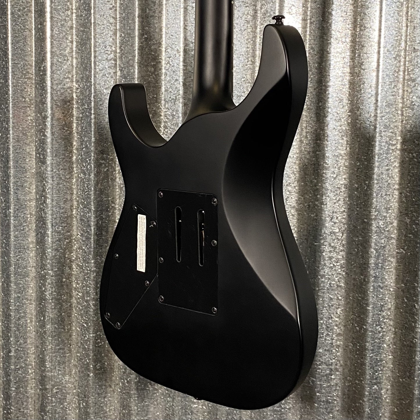 ESP LTD M-BLK Black Metal Black Satin Guitar & Case #0397 Used