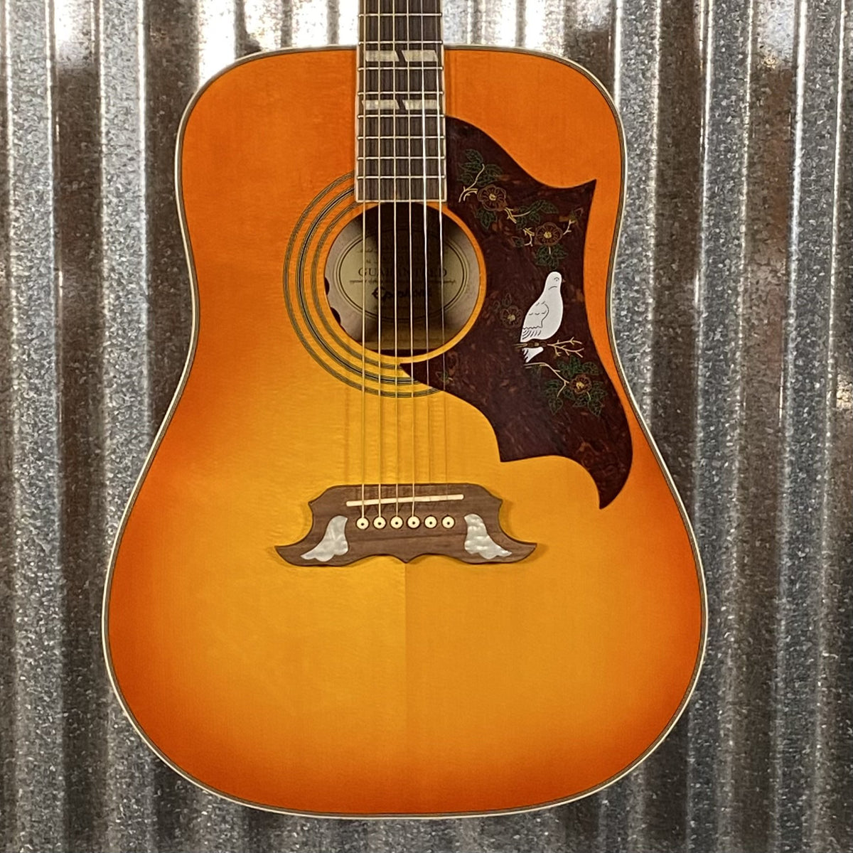 Epiphone Dove Pro Violinburst Acoustic Electric Guitar #2693 Used