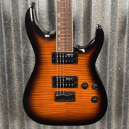 ESP LTD H-200 Flame Top Dark Brown Sunburst Guitar H200FMDBSB #1683 Used