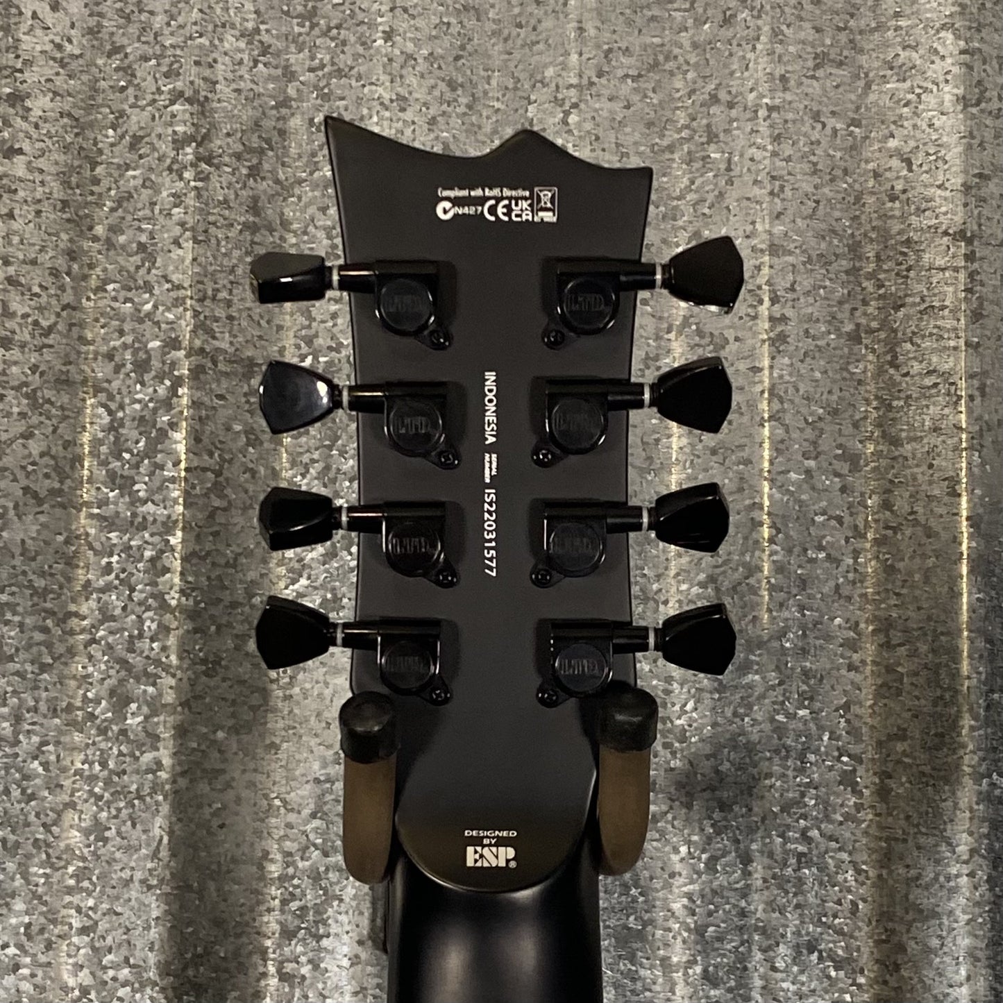 ESP LTD EC-258 8 String Black Satin Guitar EC258BLKS #1577  Used