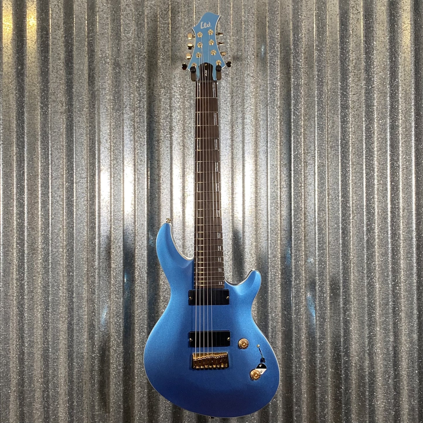ESP LTD JR-208 Javier Reyes 8 String Pelham Blue Baritone Guitar LJR208PB #0461 Used