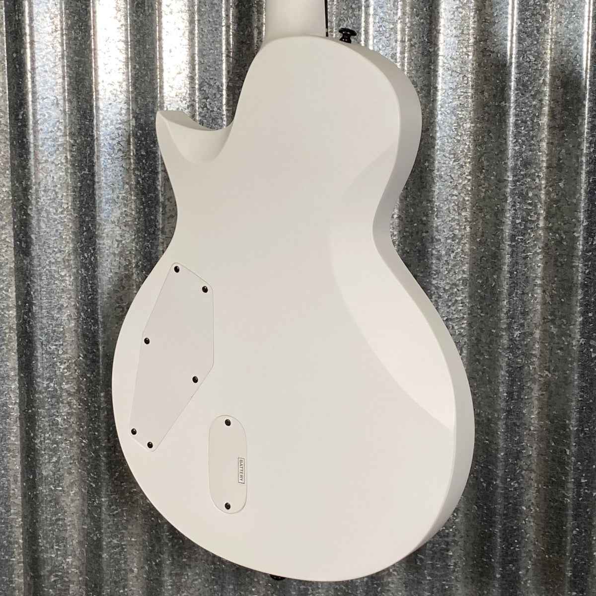 ESP LTD EC Arctic Metal Snow White Satin Guitar ECARMSWS #0073 Used