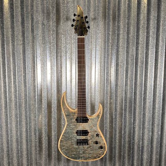 Westcreek Metal Rooted Spalted Blue Bolt On Hard Tail Guitar #600001 Used