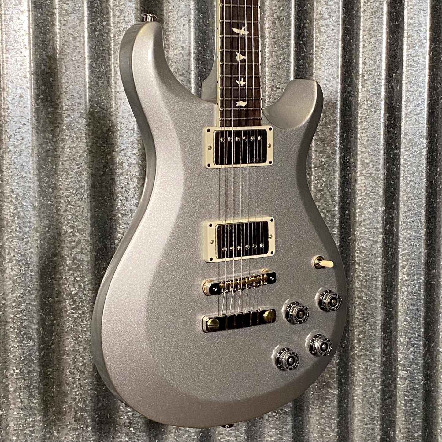 PRS Paul Reed Smith USA S2 MCCarty 594 Thinline Platinum Metallic Guitar & Bag #7220