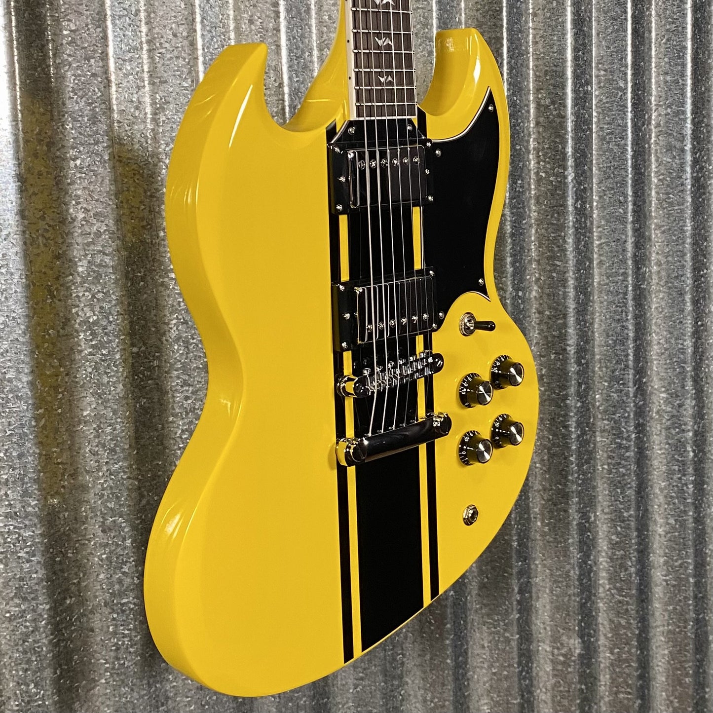 Westcreek Guitars Racer SG Offset Style Bumble-B Yellow #0003 Used