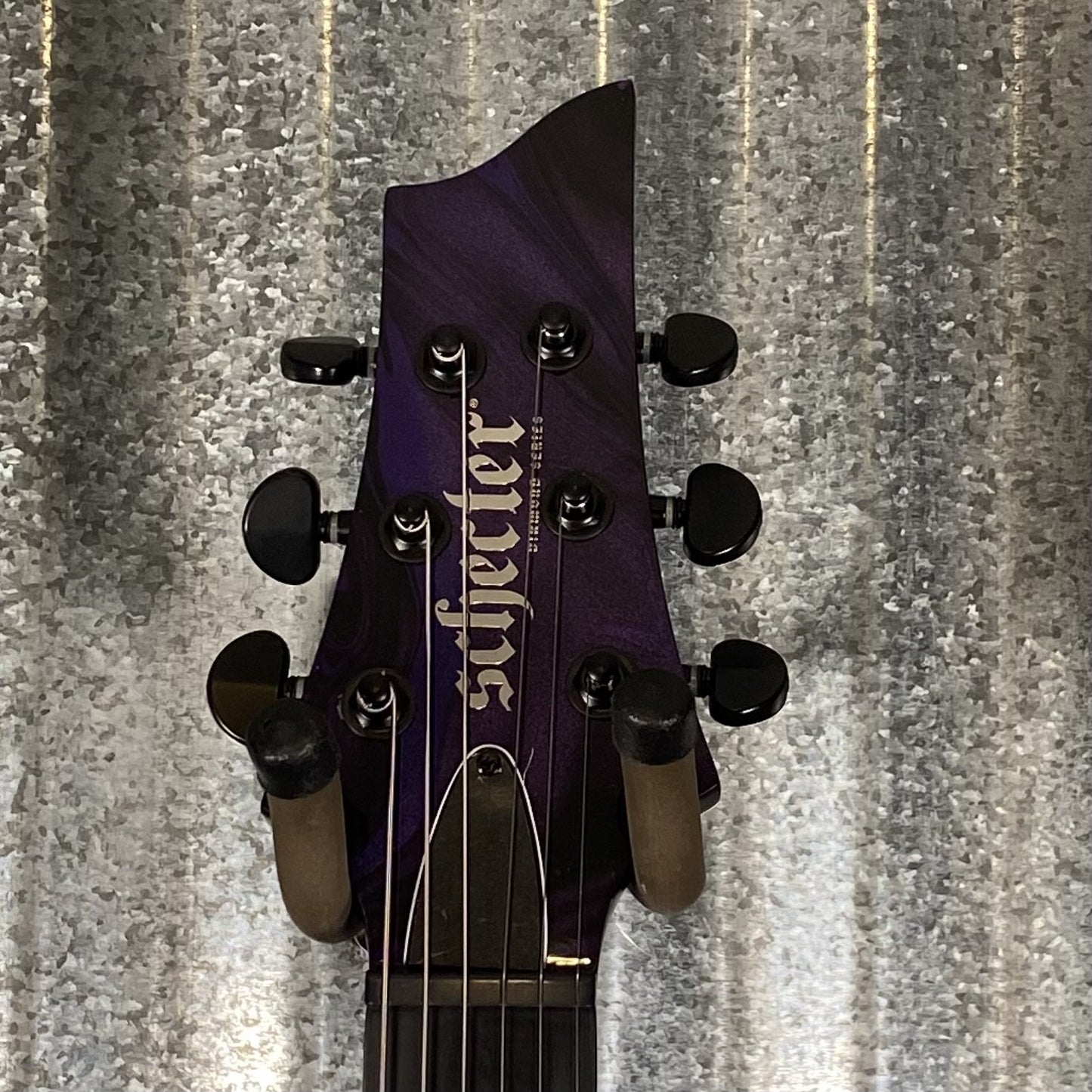 Schecter C-1 Hydro Dip Purple Obsidian Guitar #0588