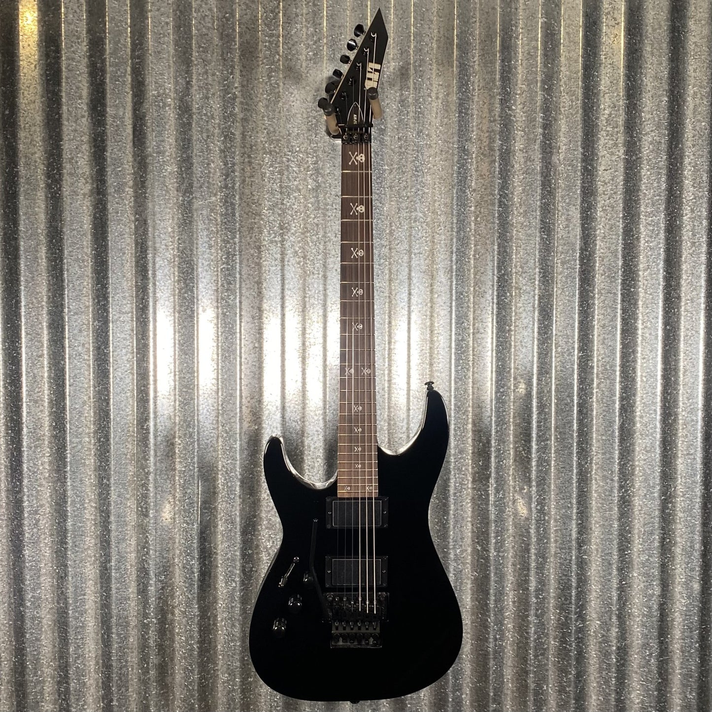 ESP LTD KH-202 Kirk Hammett Signature Gloss Black Left Hand Guitar LKH202LH #1323 Used