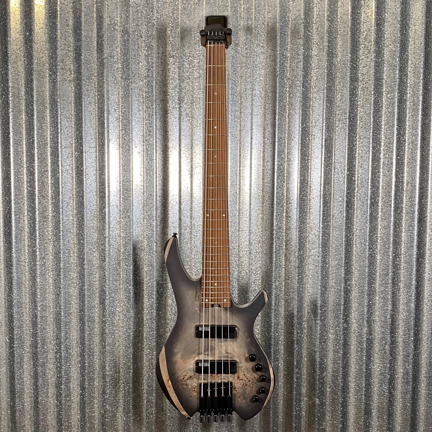 Cort Artisan Series Space Headless 5 String Bass Star Dust Black SPACE5SDB & Bag #8576