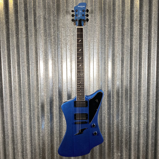 Westcreek Guitars Mirage T Bird Style Dual Humbucker Guitar Blue #0146 Used