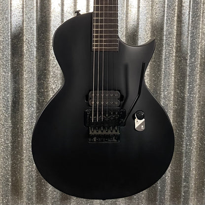 ESP LTD EC FR Black Metal Floyd Rose Black Satin Guitar ECFRBKMBLKS #1585 Used