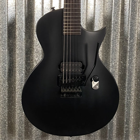 ESP LTD EC FR Black Metal Floyd Rose Black Satin Guitar ECFRBKMBLKS #1585 Used