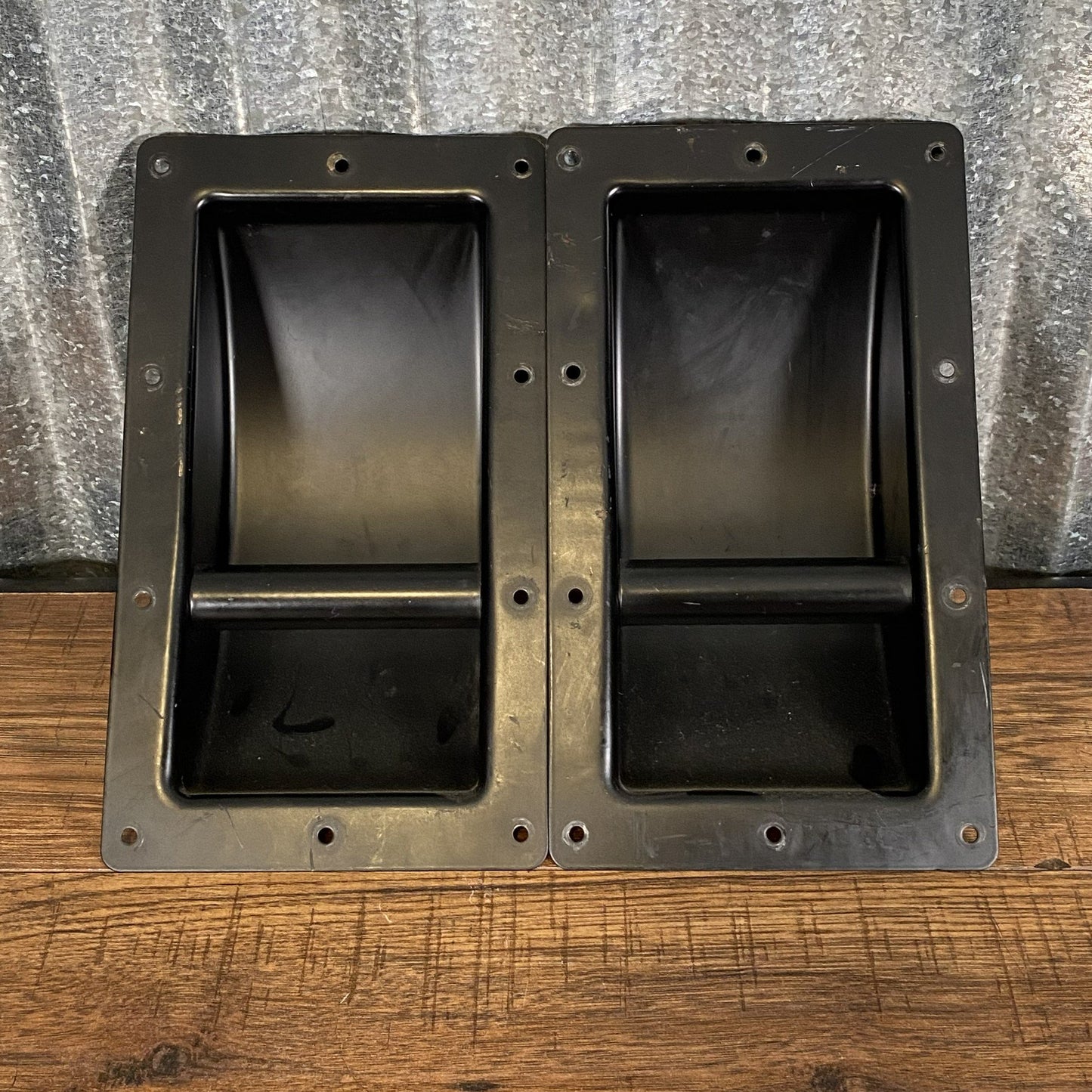 Recessed Steel Speaker Cabinet Handles (Two) Used