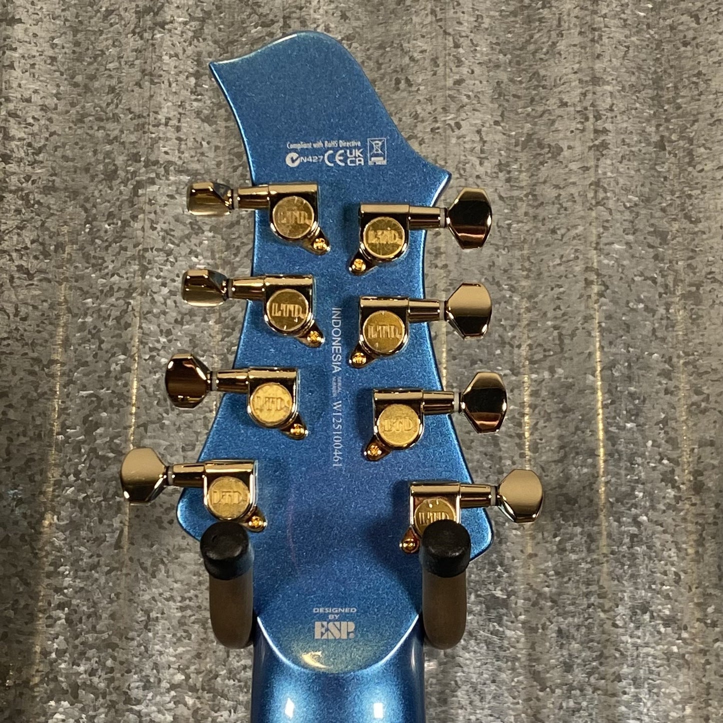 ESP LTD JR-208 Javier Reyes 8 String Pelham Blue Baritone Guitar LJR208PB #0461 Used