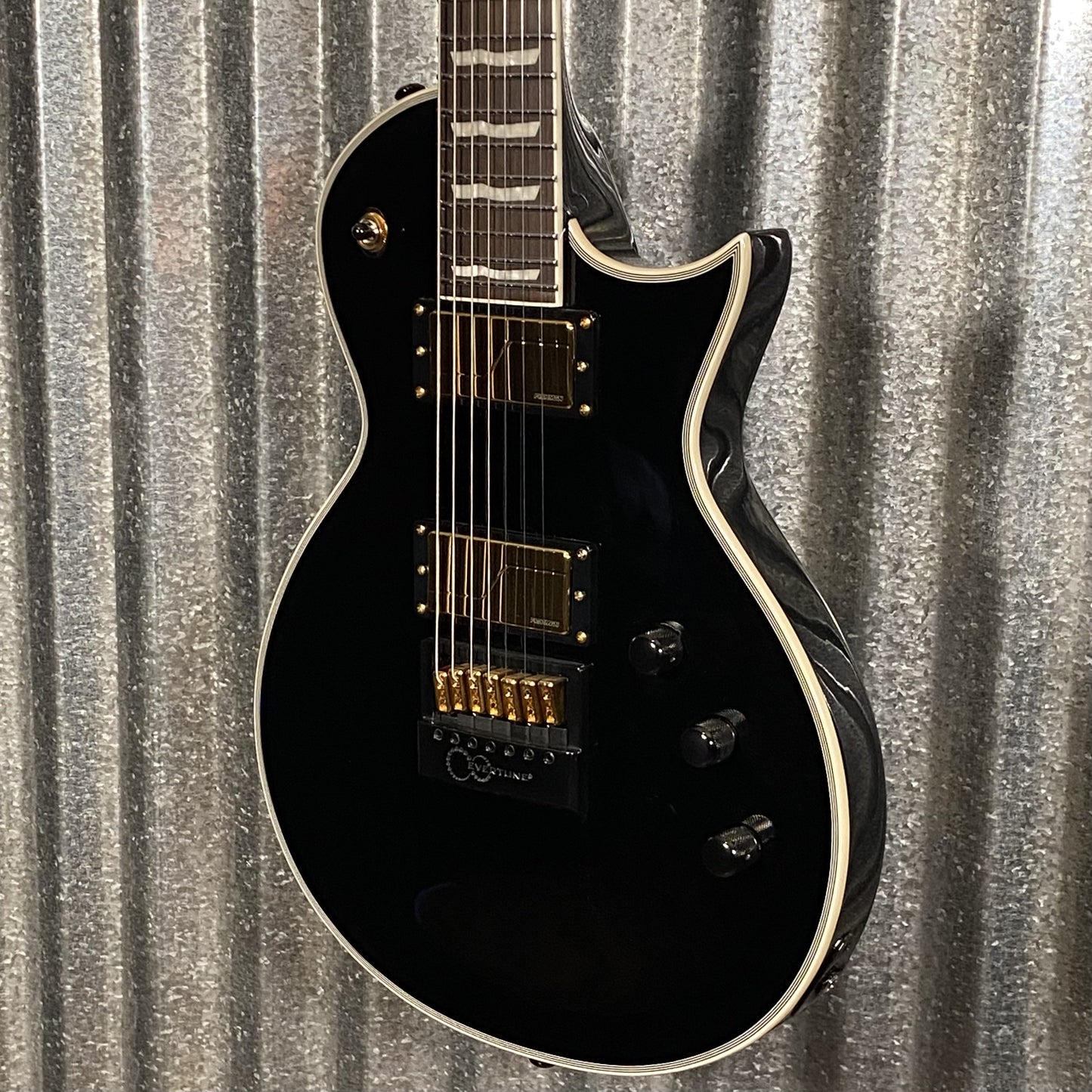 ESP LTD EC-1007B Evertune Baritone 7 String Black Guitar #2422 Used