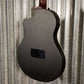 Ortega RTPSTD-SBK Black Thinline Nylon Acoustic Electric Guitar & Bag #0547