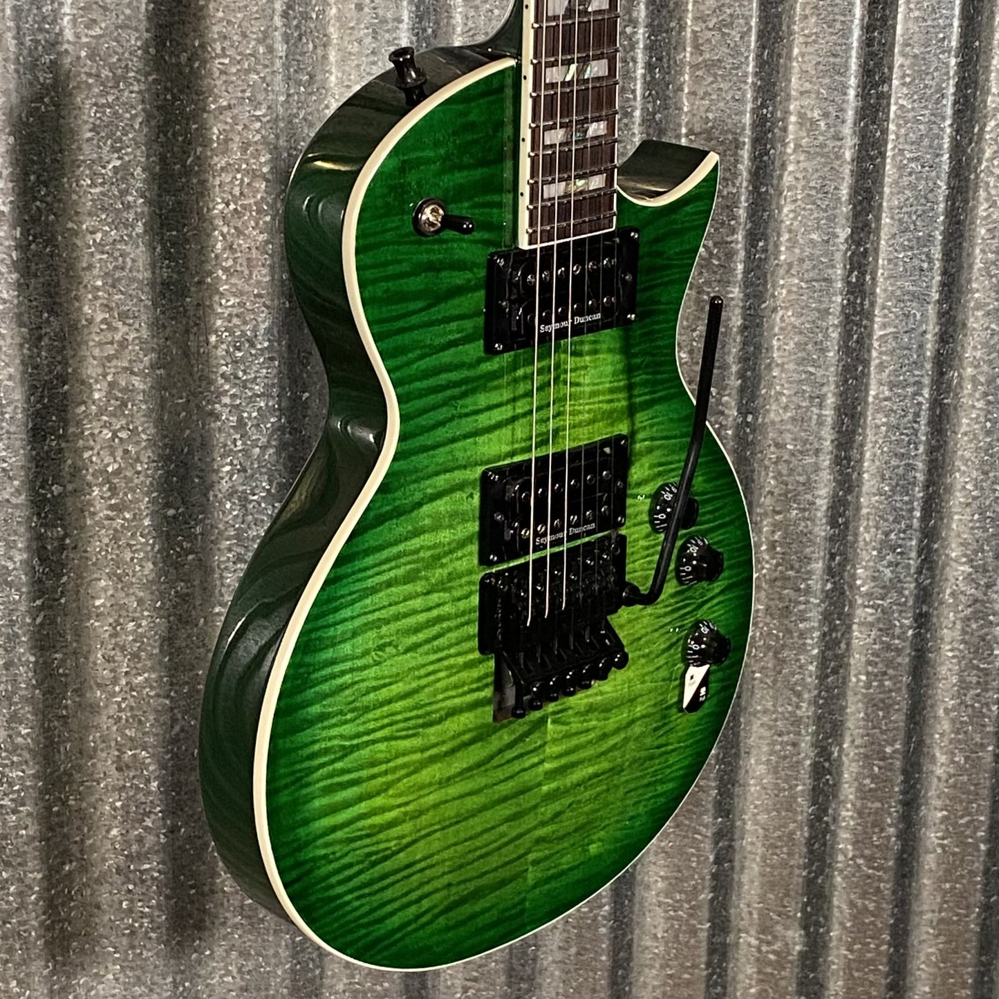 ESP LTD Alex Skolnick AS-1 Lime Burst Guitar & Case #0787 Used