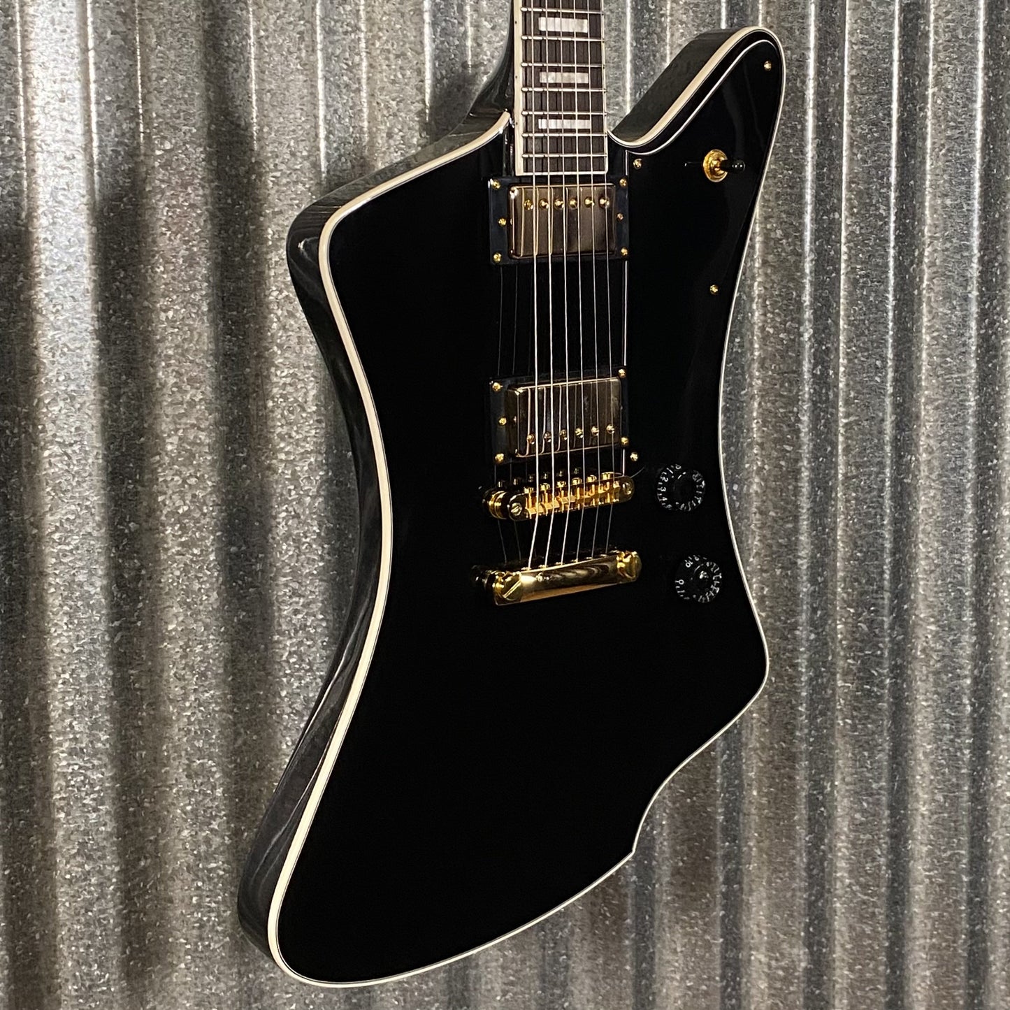 Westcreek Guitars Mirage T Bird Style Dual Humbucker Guitar Black #0004 Used