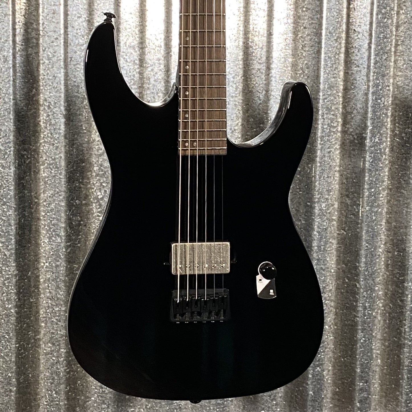 ESP LTD M-201BHT Baritone Hard Tail Black Guitar & Case #1151 Used