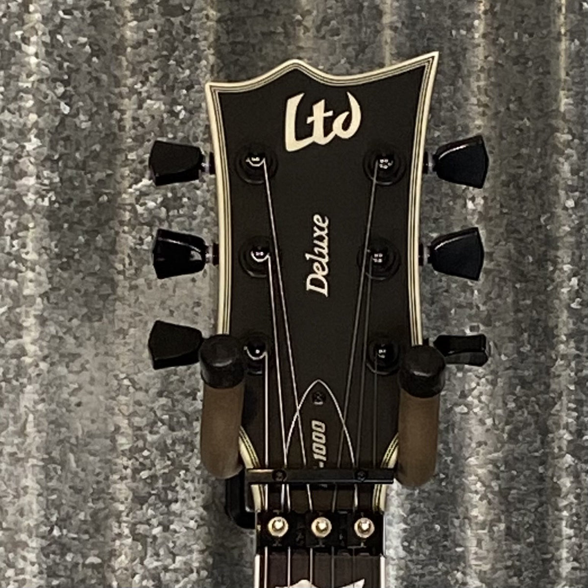 ESP LTD EC-1000 FR Floyd Rose Black Satin EMG Guitar EC1000FRBLKS #0758 Used