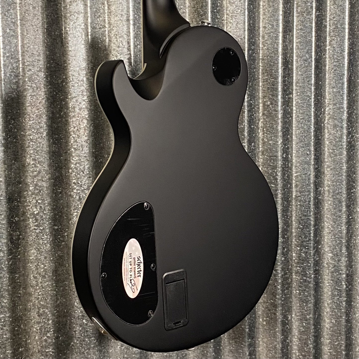 Schecter Solo II Damien Platinum Satin Black Guitar #0653