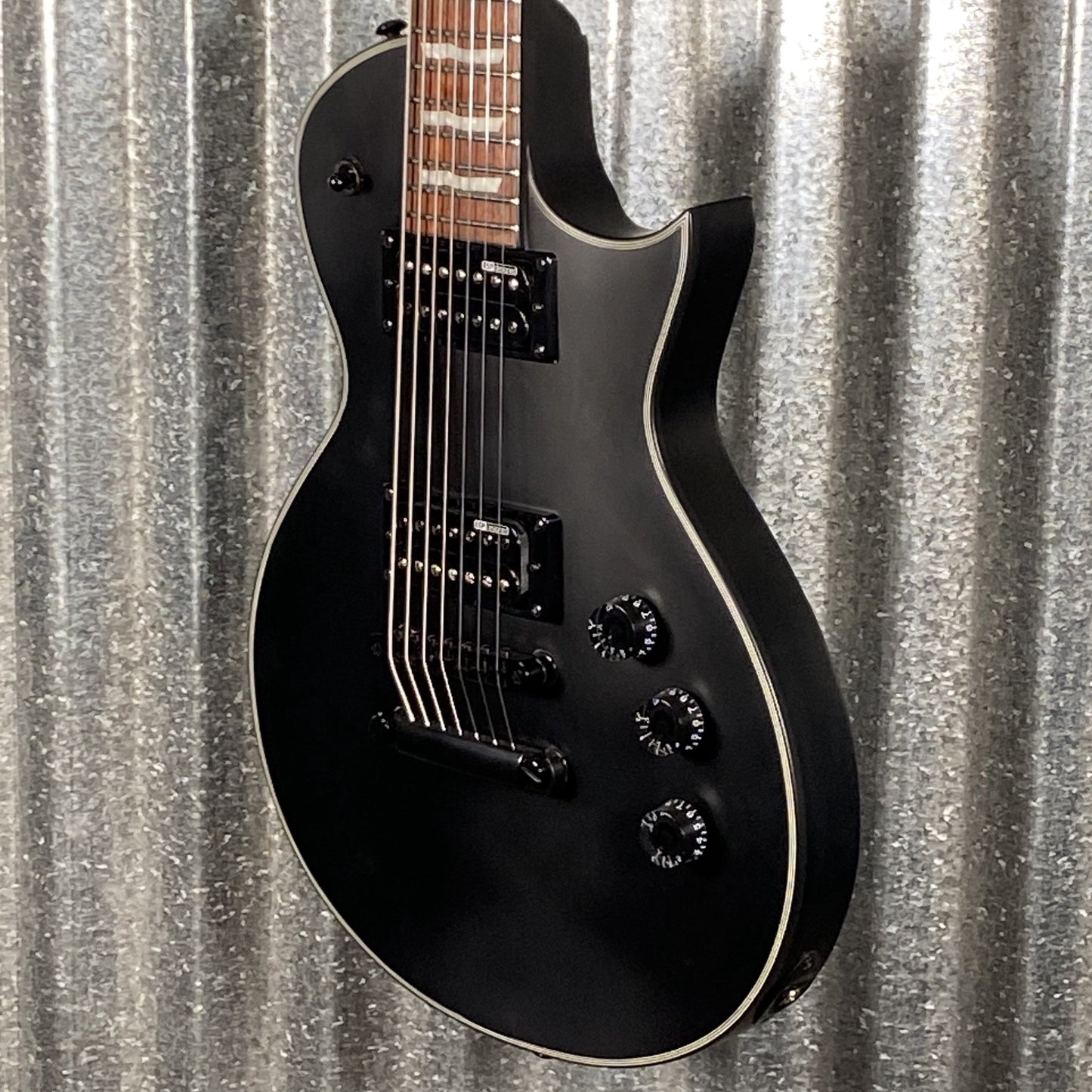 ESP LTD EC-257 7 String Black Satin Guitar EC257BLKS #0520 Used