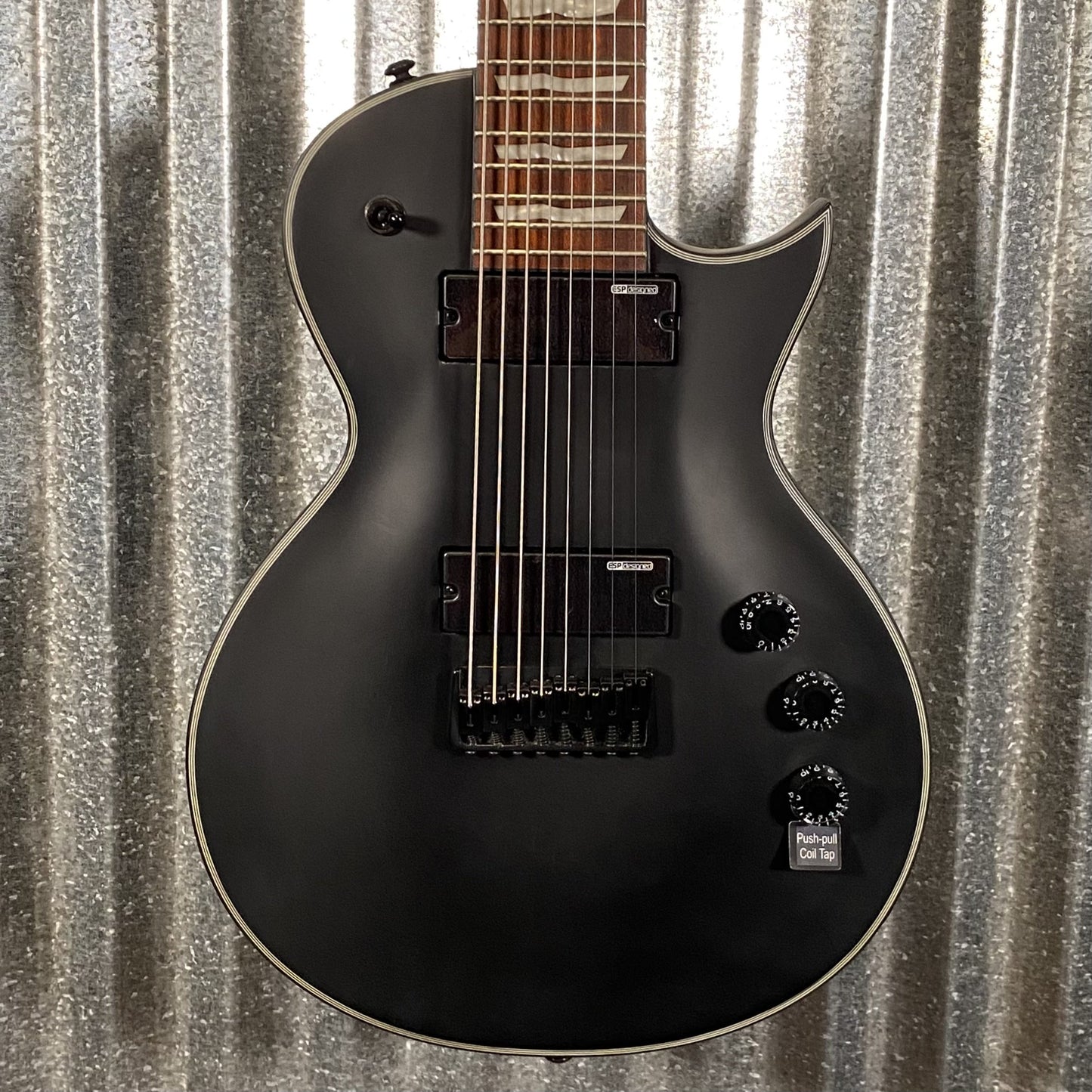 ESP LTD EC-258 8 String Black Satin Guitar EC258BLKS #1595  Used
