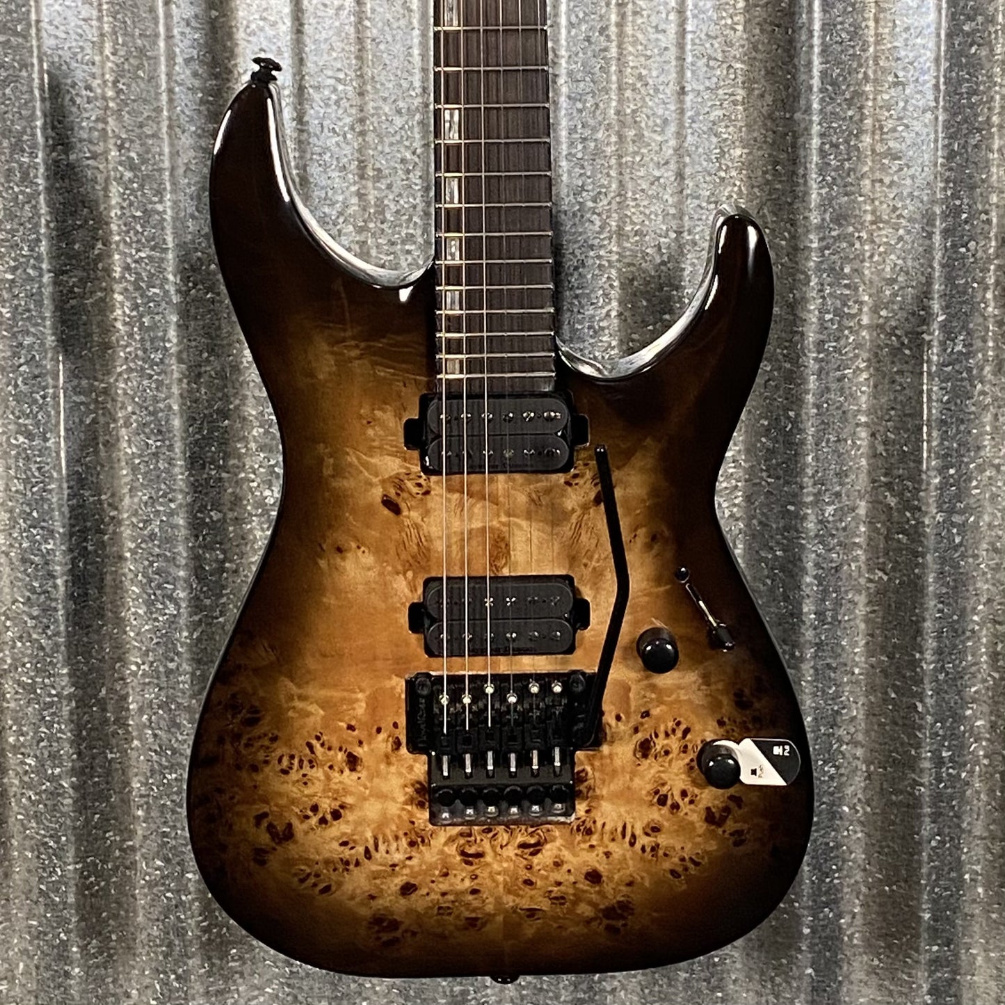 ESP LTD H-1001 Floyd Rose Black Natural Burst Guitar & Case #0650 Used