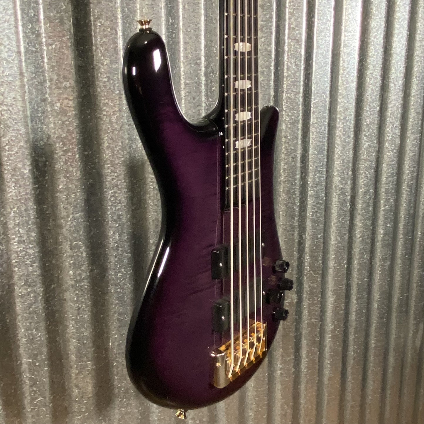 Spector Euro5 LT Violet Fade Gloss 5 String Bass & Bag #0562 Used