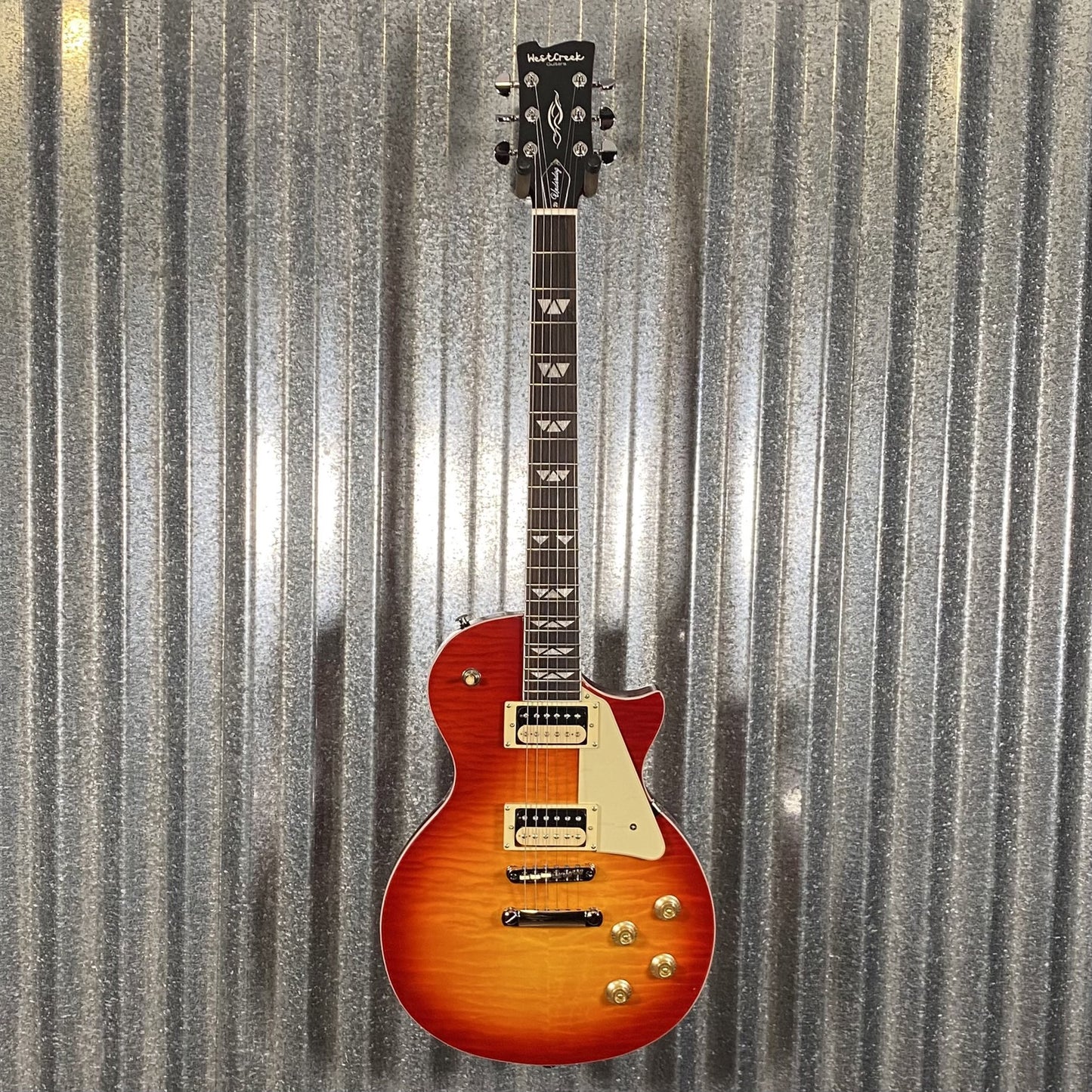 Westcreek Guitars Underdog LP Cherryburst Guitar #0063 Used