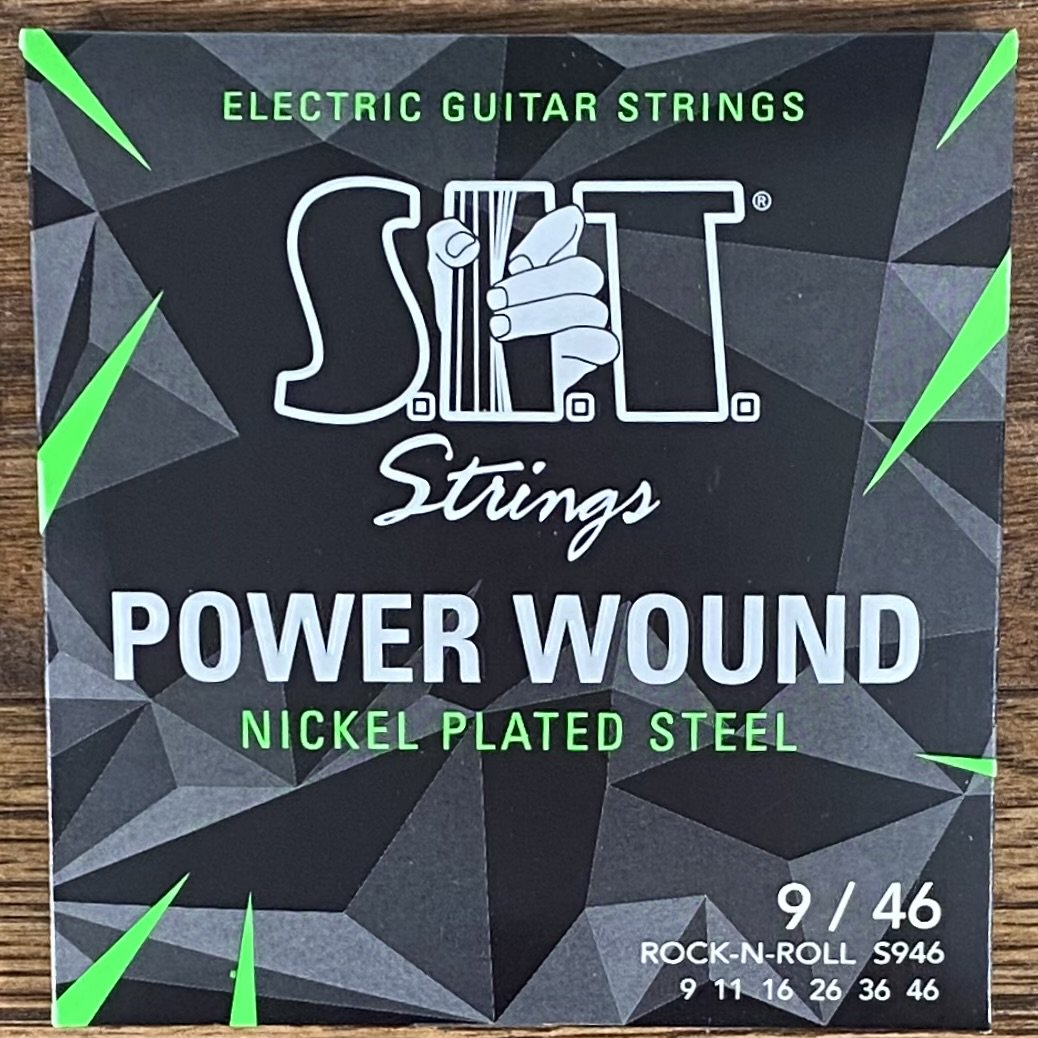 SIT Strings S946 Rock N' Roll Power Wound Nickel Electric Guitar Strings 3 Pack