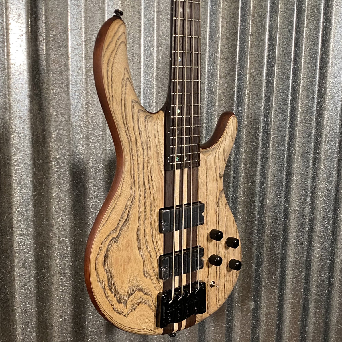 Cort Artisan A4 Ultra Ash Etched Natural Black 4 String Bass A4ULTRAENB #5017