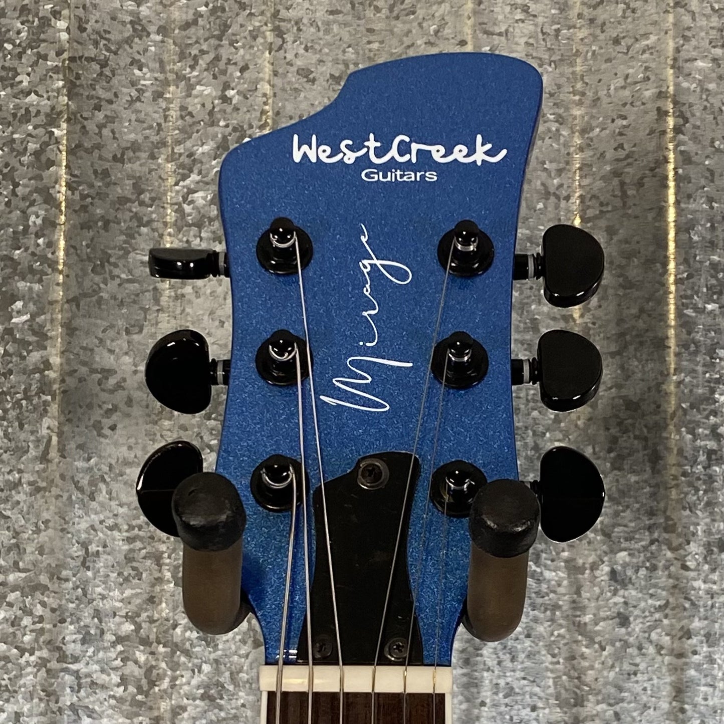 Westcreek Guitars Mirage T Bird Style Dual Humbucker Guitar Blue #0018 Used