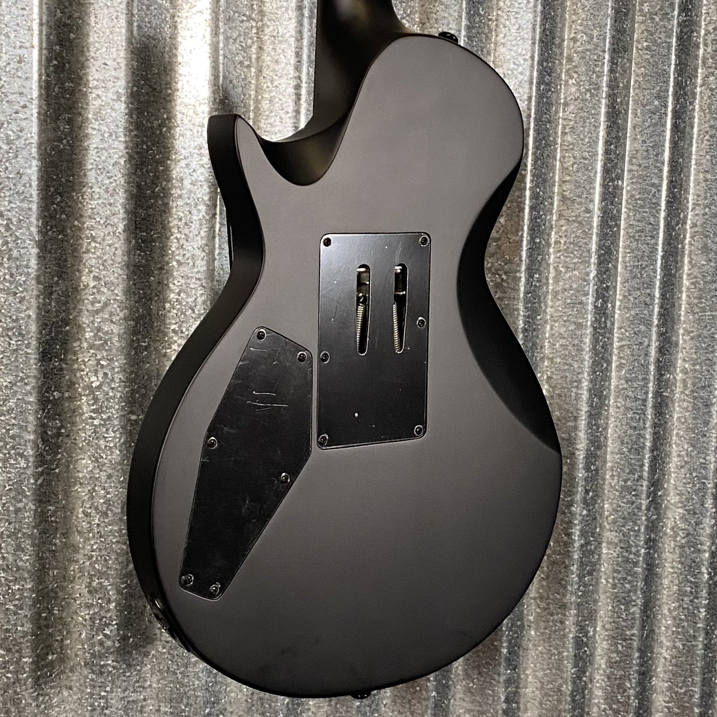 ESP LTD EC FR Black Metal Floyd Rose Black Satin Guitar & Case #1354 Used