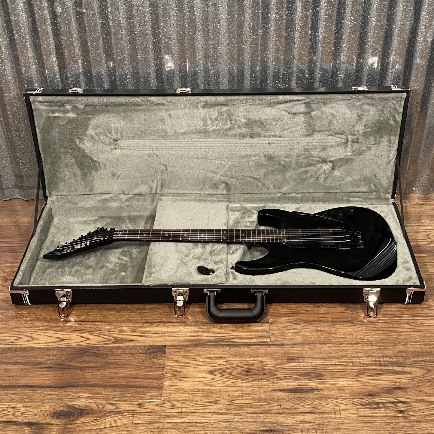 ESP LTD KH-602 Kirk Hammett EMG Black Guitar & Case #0568 Used