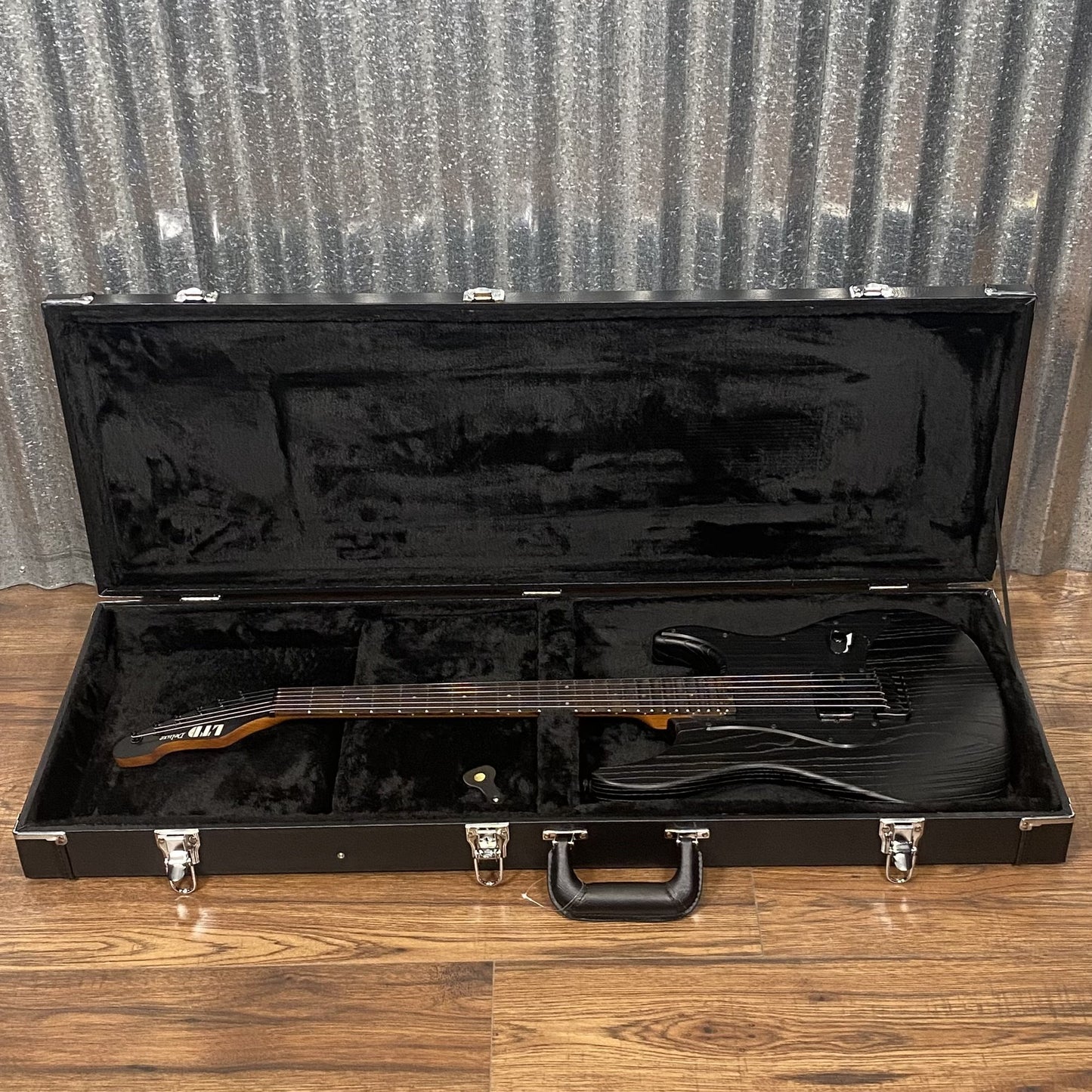 ESP LTD SN-1 Hard Tail Black Blast Guitar & Case #0219 Used