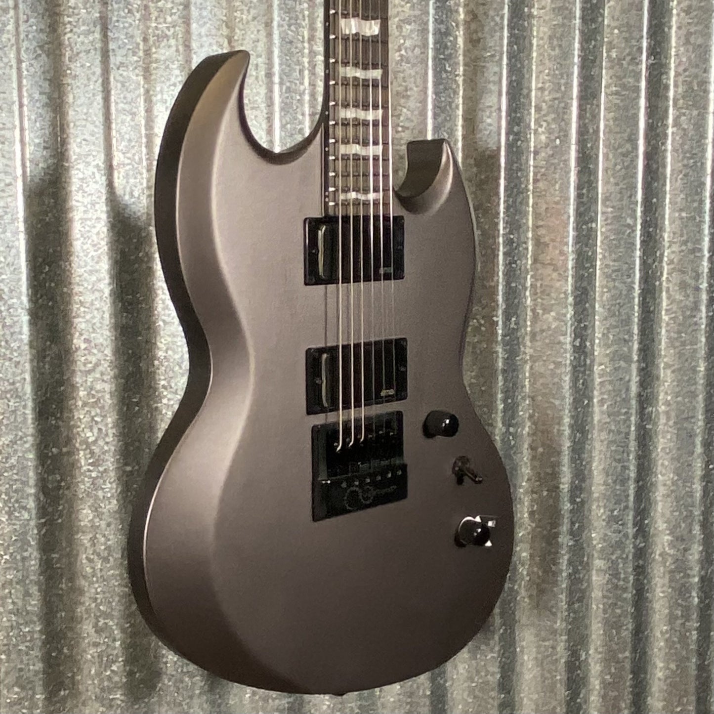 ESP LTD Viper-1000 Evertune Charcoal Metallic Satin EMG Guitar & Case #1512 Used