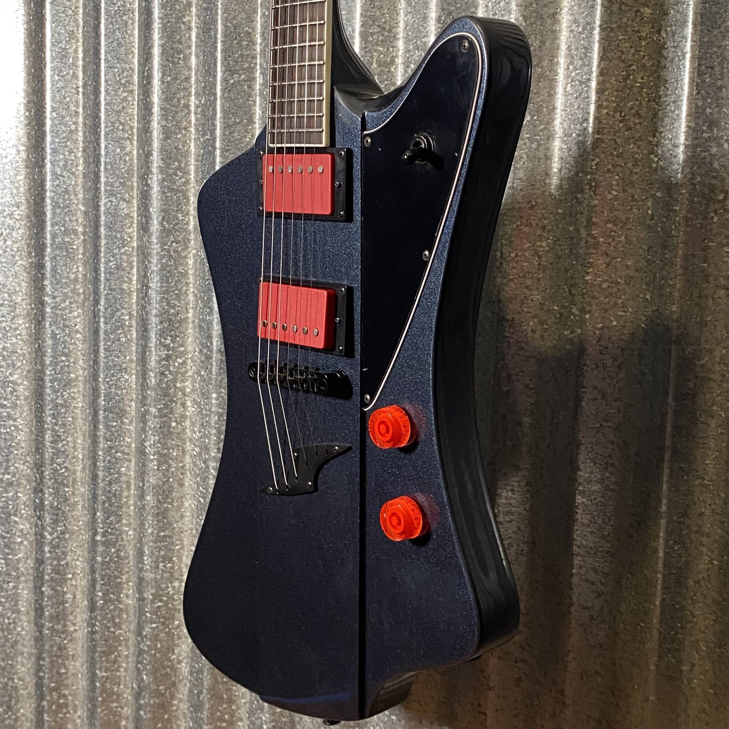 Westcreek Guitars Mirage T Bird Style Dual Humbucker Guitar Black #0027 Used