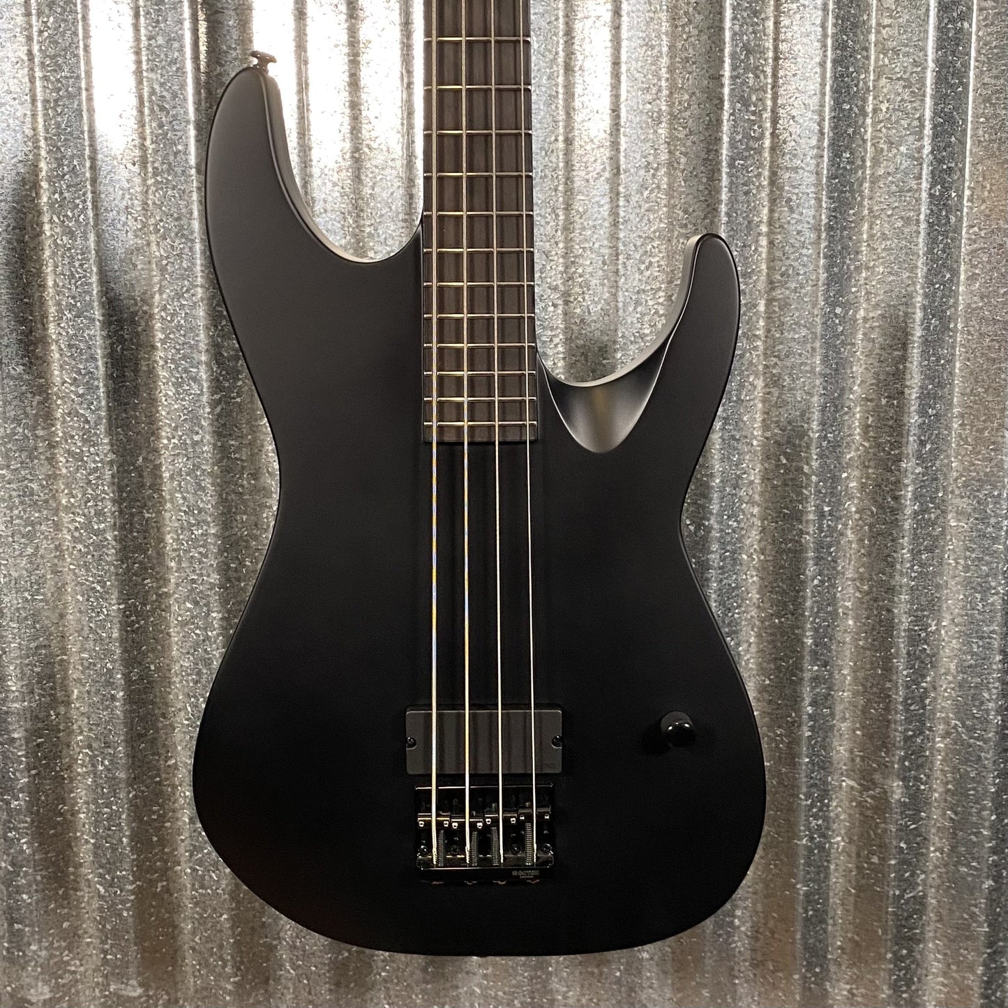 ESP LTD M-4 Black Metal Black Satin 4 String Bass LM4BKMBLKS1 #2076 Used