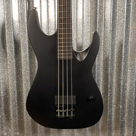 ESP LTD M-4 Black Metal Black Satin 4 String Bass LM4BKMBLKS1 #2076 Used