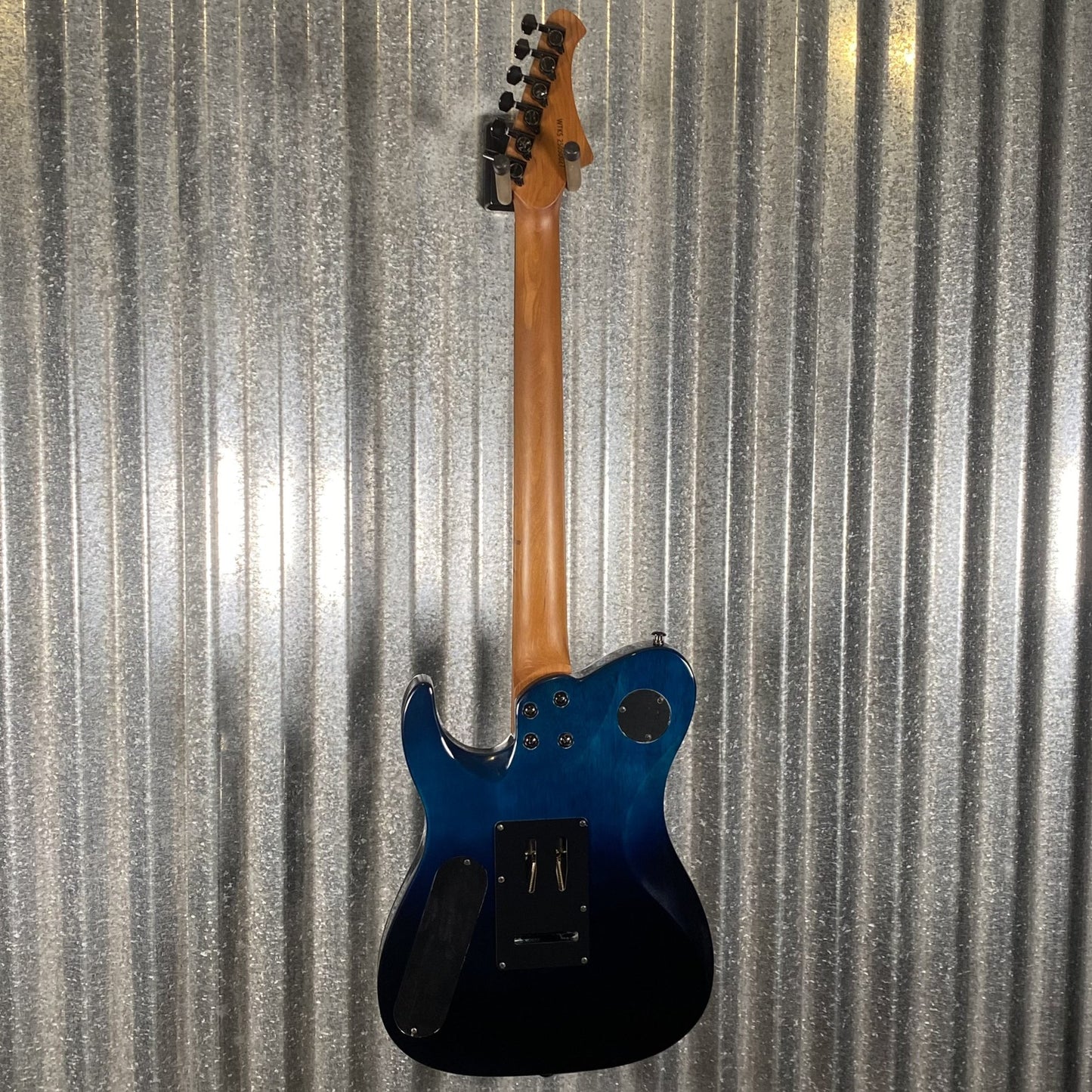 Westcreek Guitars Helyx T Style Dual Humbucker Ocean Vortex Blue Guitar #0027 Used