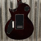 ESP LTD EC-1000 ET Evertune Quilt Top Dark Brown Sunburst Guitar & Case #1459 Used